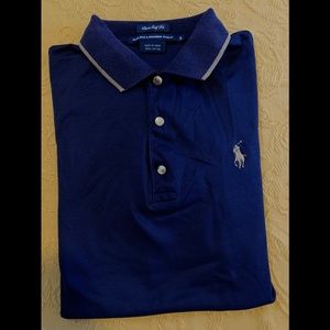 RALPH LAUREN “Classic Golf Fit”  Navy Polo Small